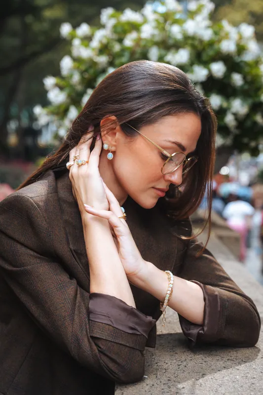 EFFY jewelry editorial in Bryant Park