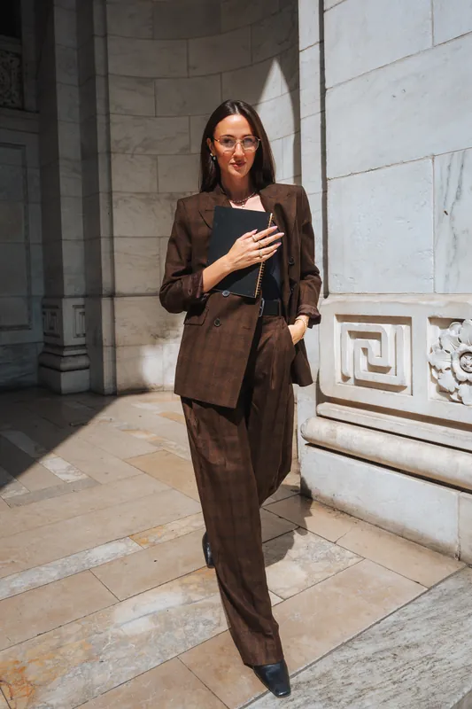 Model in EFFY jewelry on Fifth Avenue