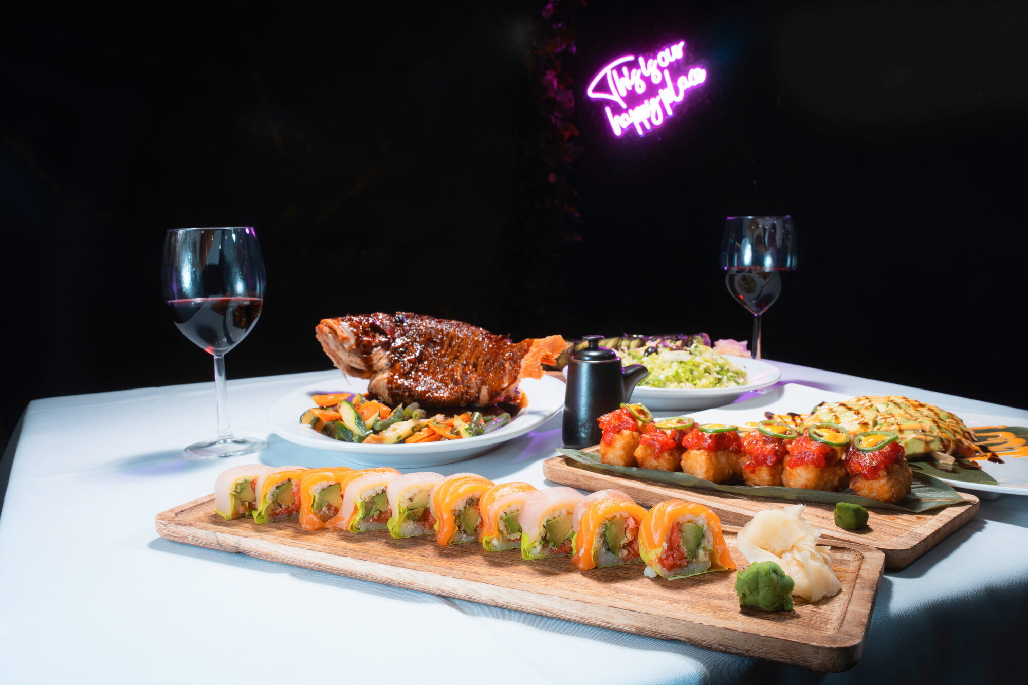 Restaurant dish photographed for a New York menu and social feed