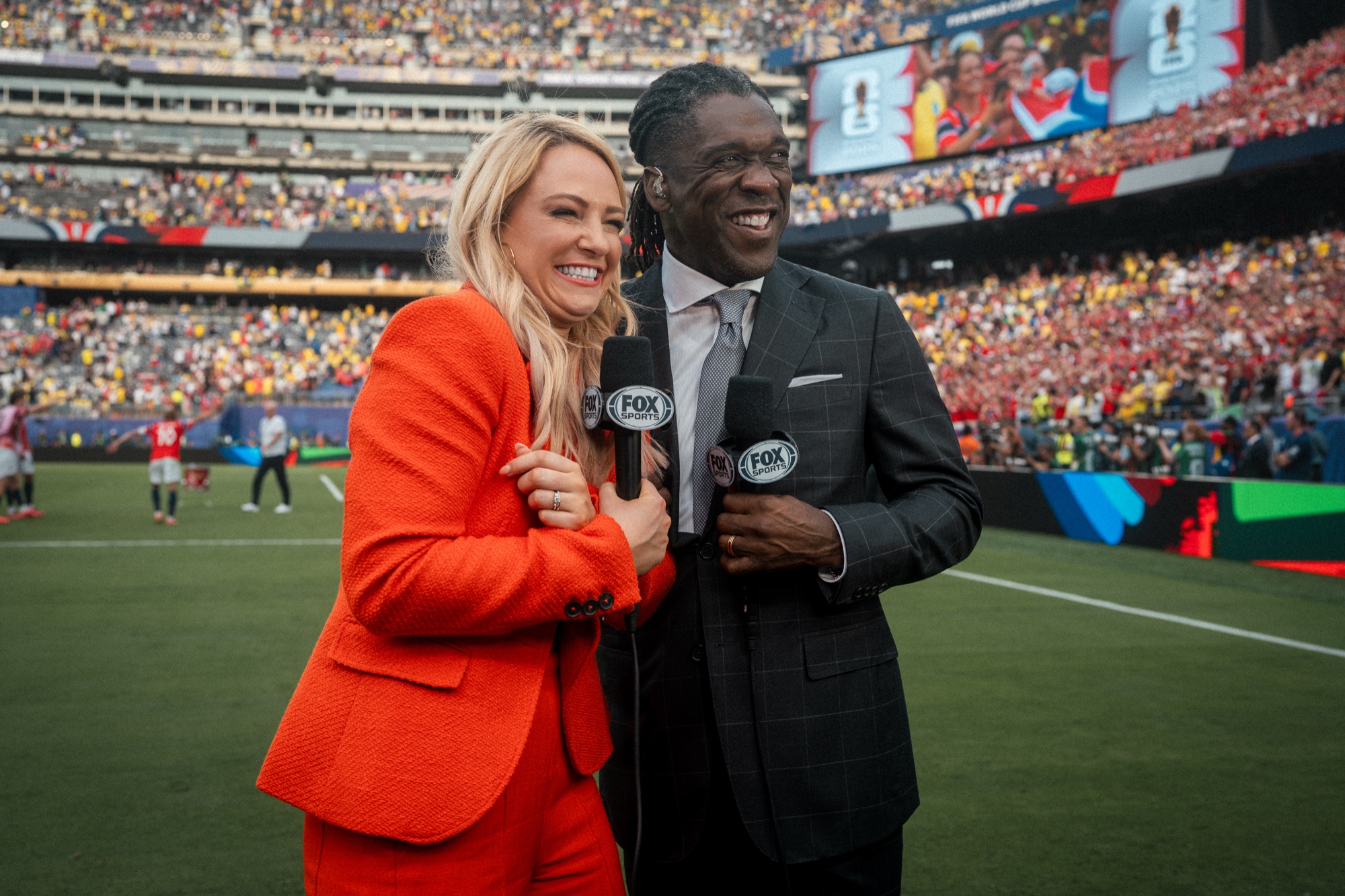 Frame from FOX Sports field coverage at the 2026 FIFA World Cup, MetLife Stadium