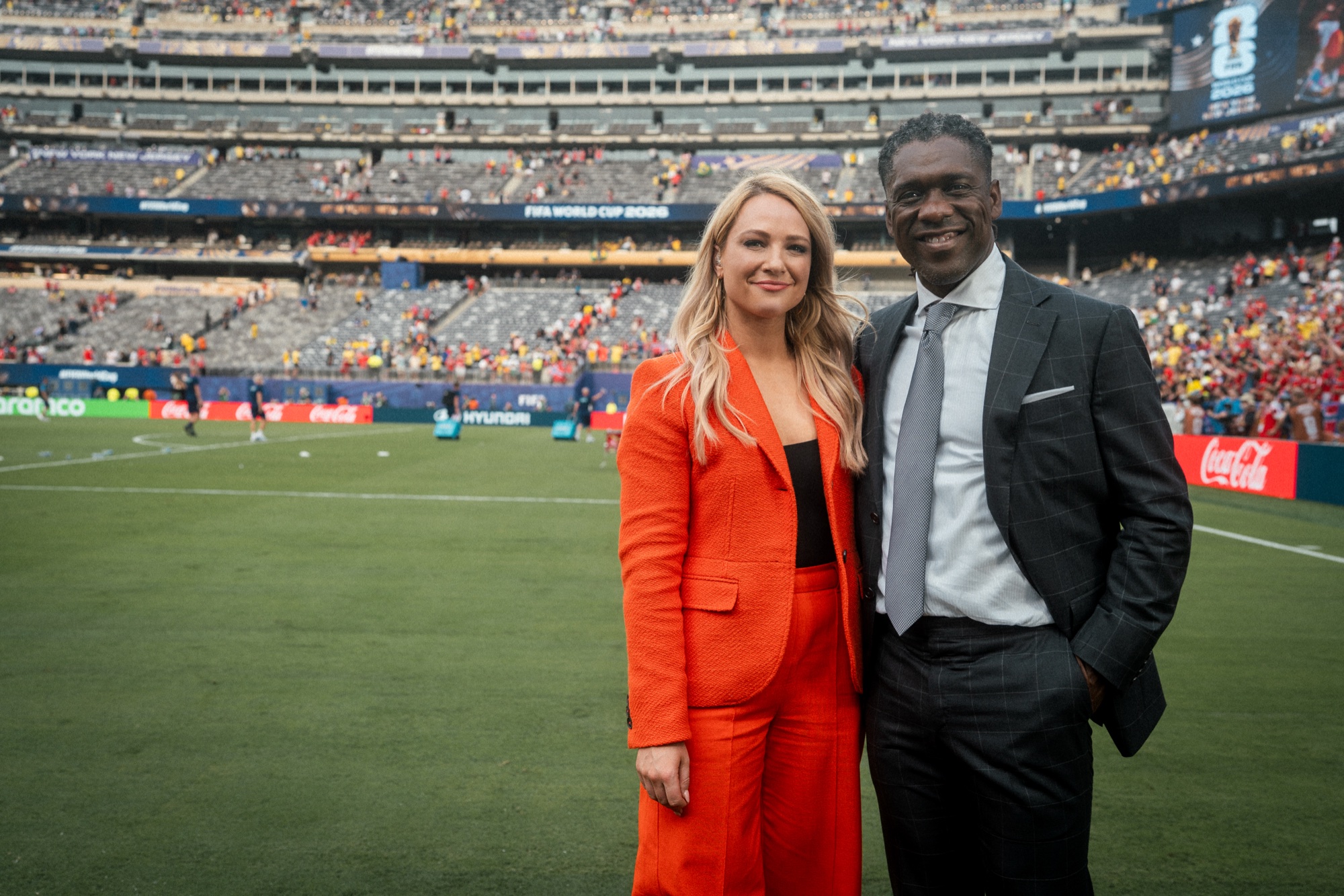 Frame from FOX Sports field coverage at the 2026 FIFA World Cup, MetLife Stadium